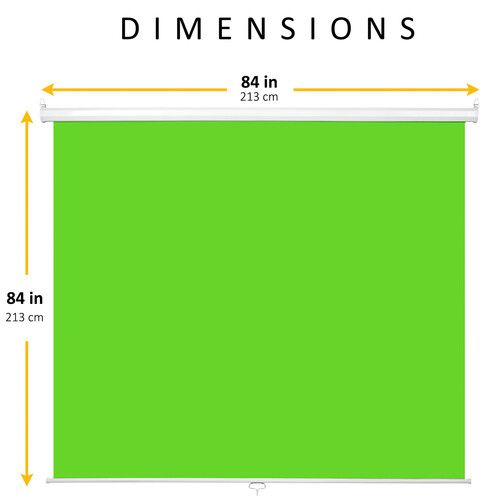  KHOMO GEAR Pull Down Backdrop (Chroma Green, 84 x 84