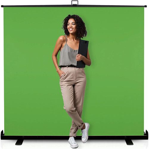  KHOMO GEAR Collapsible Pull-Up Extra Large Screen (Chroma-Key Green, 86.5 x 76