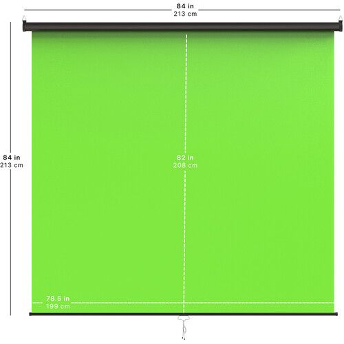  KHOMO GEAR Pull Down Backdrop (Chroma Green, 84 x 84