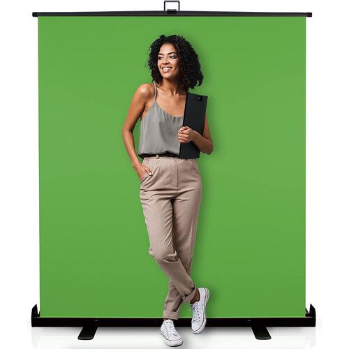  KHOMO GEAR Collapsible Screen with Auto-Locking Frame (Chroma Green, 62 x 77