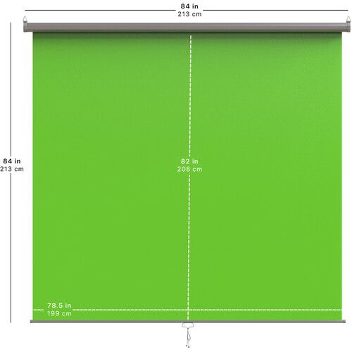  KHOMO GEAR Pull Down Backdrop (Chroma Green, 84 x 84