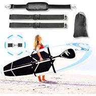 KIAPIDO Paddle Board Accessories,Paddle SUP Board Strap Carry Strap for Women Man,Shoulder Carrier Strap for Paddleboard Longboard Surfboard Kayak Canoe,Adjustable Length Heavy-Dut