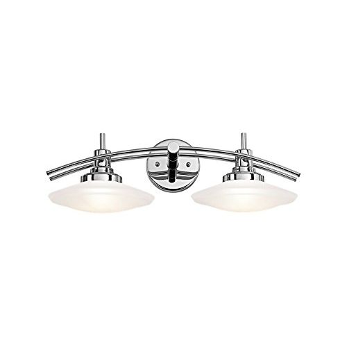  KICHLER Kichler 6162CH Structures Bath 2-Light Halogen, Chrome