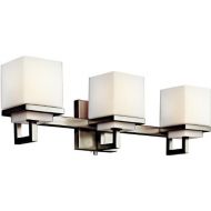 KICHLER Kichler 45139NI Metro Park Bath 3-Light, Brushed Nickel