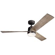 KICHLER Kichler 300275AVI Spyn 52 Ceiling Fan with LED Lights and Wall Control, Anvil Iron