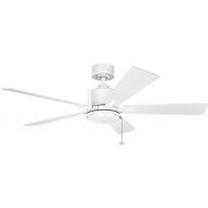 KICHLER Kichler 330242MWH, Bowen Matte White 52 Ceiling Fan