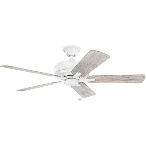  KICHLER Kichler 330247MWH, Terra Matte White 52 Ceiling Fan