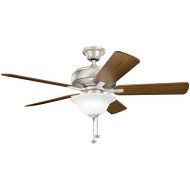 KICHLER Kichler 330248NI, Terra Select Brushed Nickel 52 Ceiling Fan with Light
