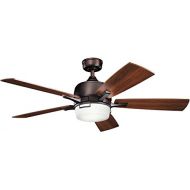 KICHLER Kichler Lighting 300457Obb Leeds Led Ceiling Fan, 52-inch, Oil Brushed Bronze