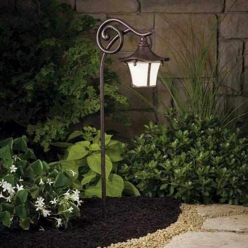  KICHLER Kichler 15420AGZ Cotswold Path & Spread 1-Light 12V, Aged Bronze