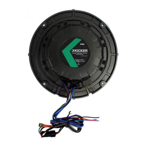  KICKER KM654LCW (41KM654LCW) 6.5 Inch 2-Way Marine Speaker Pair with Built-in LED Lighting