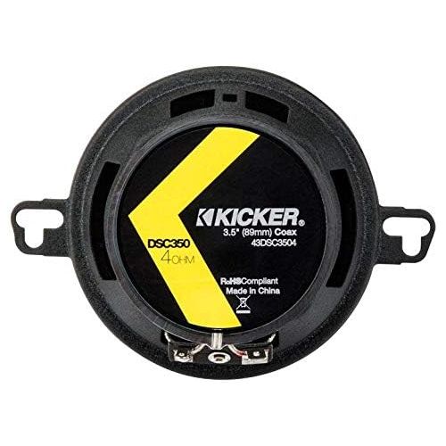  KICKER 2 43DSC3504 3-12 3.5 80 Watt 2-Way Car Audio Speakers DSC35 DS35 Coax (4 Pack)