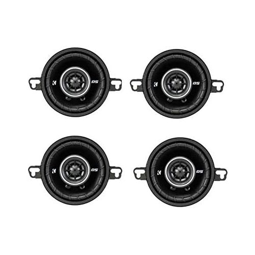  KICKER 2 43DSC3504 3-12 3.5 80 Watt 2-Way Car Audio Speakers DSC35 DS35 Coax (4 Pack)