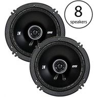 KICKER 6.5 240 Watt 2-Way 4-Ohm Car Audio Coaxial Speakers 43DSC6504 (Pair) (4 Pack)