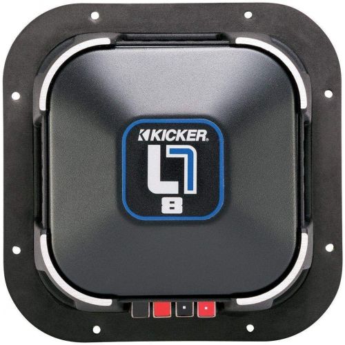 KICKER Kicker L78 Q-Class 8-Inch (20cm) Square Subwoofer, Dual Voice Coil 4-Ohm