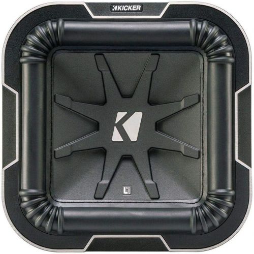  KICKER Kicker L78 Q-Class 8-Inch (20cm) Square Subwoofer, Dual Voice Coil 4-Ohm