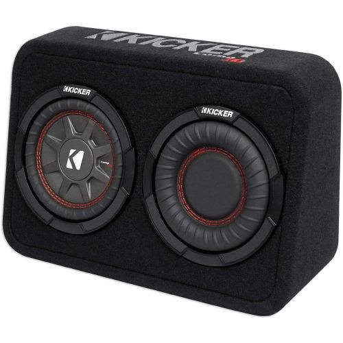  Kicker TCWRT674 CompRT 6.75 Subwoofer in Thin Profile Enclosure 4ohm 150W