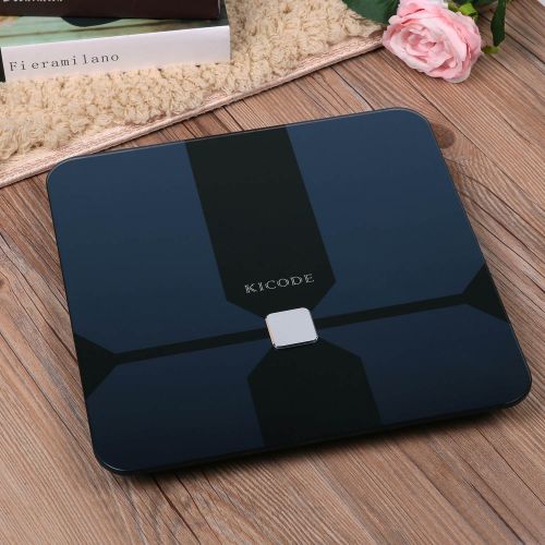  KICODE Kicode Smart Scale Body Fat Monitor Bluetooth Body Composition Measurements Smartphone App