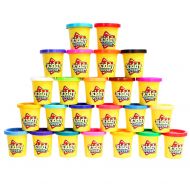KIDDY DOUGH Kiddy Dough 10 Pack of Color Dough  w/ 6 BONUS Dough Cutters & Built-In Molding Lids Mega Modeling & Sculpting Playset With 10 Individual 2-Ounce Cans of Dough  Bulk Party Pack