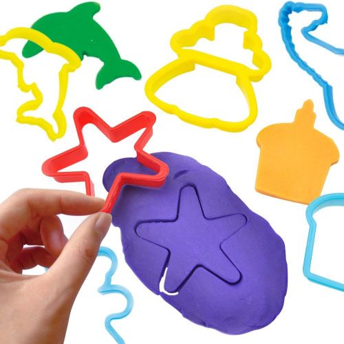  [아마존베스트]KIDDY DOUGH 24-Piece Tools Dough & Clay Party Pack w/Animal Shapes - Mega Tool Playset Includes 22 Colorful Cutters, Molds, Rollers & Play Accessories