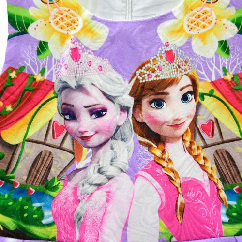  KIDHF Princess Elsa Role Play Costume Party Dress Little Girls Anna Cosplay Dress up