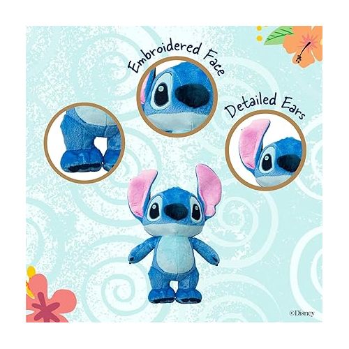  Disney Baby Lilo & Stitch Soft Huggable Stuffed Animal Cute Plush Toy for Toddler Boys and Girls, Gift for Kids, Blue Stitch 15 Inches