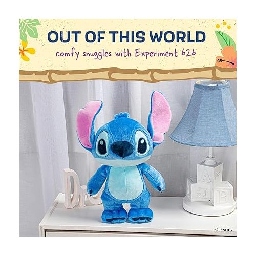  Disney Baby Lilo & Stitch Soft Huggable Stuffed Animal Cute Plush Toy for Toddler Boys and Girls, Gift for Kids, Blue Stitch 15 Inches