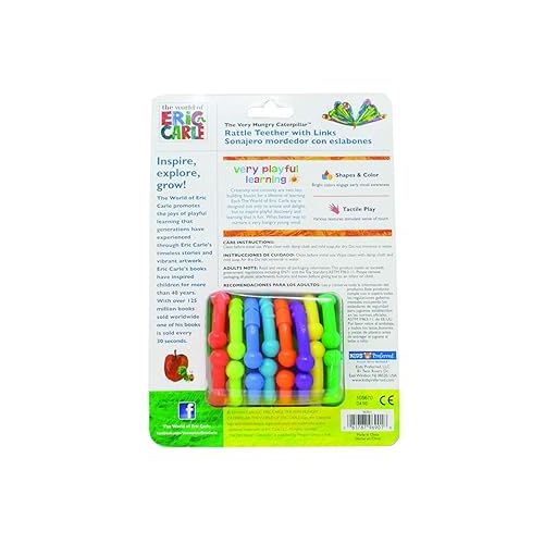  World of Eric Carle, The Very Hungry Caterpillar Rattle Teether with Links