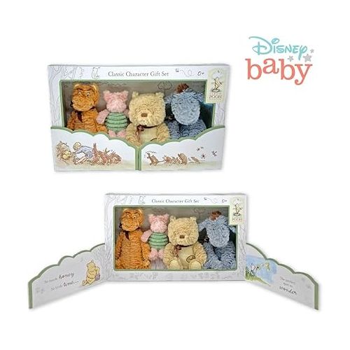  KIDS PREFERRED Disney Baby Classic Winnie The Pooh and Friends 4 Piece Plush Collector Set Stuffed Animals