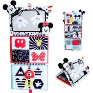 KIDS PREFERRED Disney Baby Mickey & Minnie Mouse Black and White High Contrast Grow with Me Mirror for Tummy Time and On The Go Fun, Multicolored