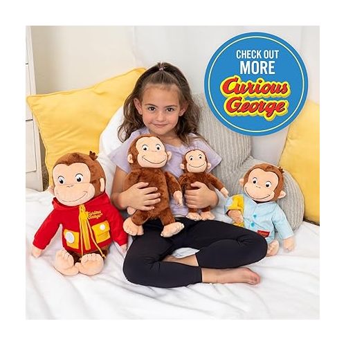  KIDS PREFERRED Curious George Learn to Dress Monkey Stuffed Animal Plush Toys Soft Cute Cuddle Plushie Gifts for Baby and Toddler Boys and Girls - 16