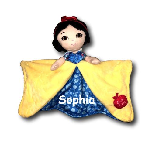  KIDS PREFERRED Kids Preferred Personalized Disney Snow White and The Seven Dwarfs Princess Snow White Baby Blanky Blanket - 12 Inches