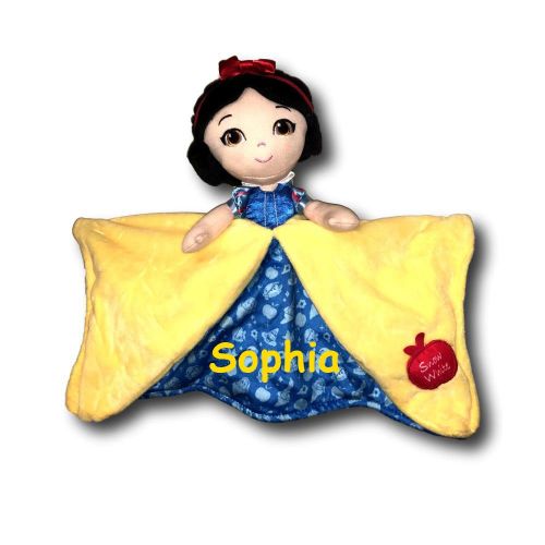  KIDS PREFERRED Kids Preferred Personalized Disney Snow White and The Seven Dwarfs Princess Snow White Baby Blanky Blanket - 12 Inches