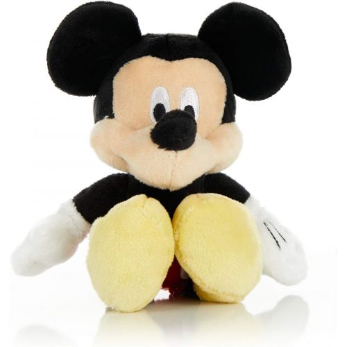  [아마존베스트]KIDS PREFERRED Disney Baby Mickey Mouse Stuffed Animal Plush Toy Mini Jingler, 6.5 inches