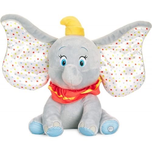  KIDS PREFERRED Disney Baby Dumbo Animated Plush Elephant with Flapping Ears, Music and Lights