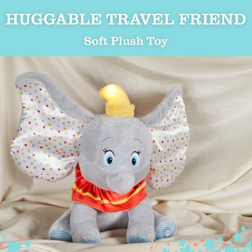  KIDS PREFERRED Disney Baby Dumbo Animated Plush Elephant with Flapping Ears, Music and Lights