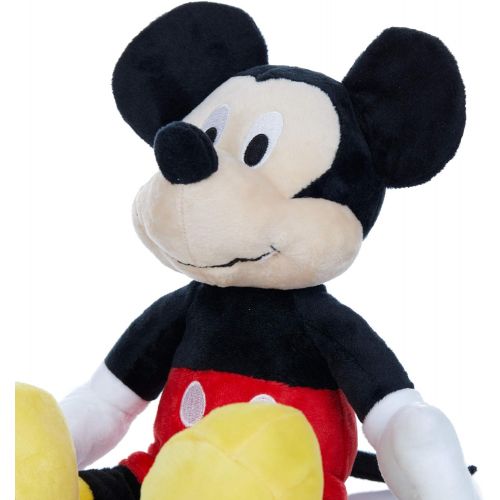  KIDS PREFERRED Disney Baby Mickey Mouse Stuffed Animal Plush Toy with Jingler and Crinkle, 14 Inches