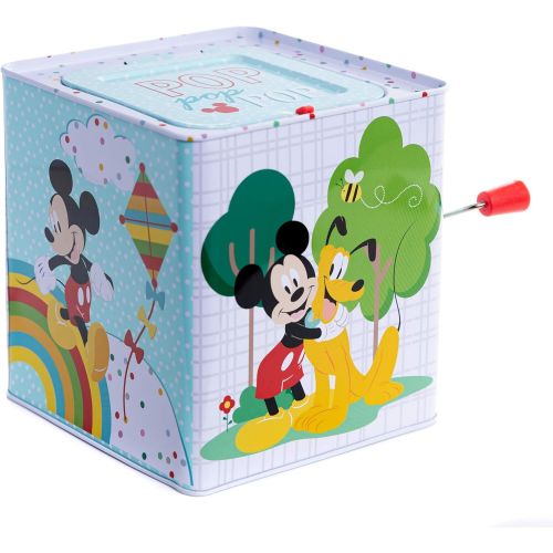  KIDS PREFERRED Disney Baby Mickey Mouse Jack in The Box Musical Toy for Babies , White