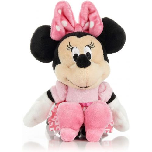 디즈니 KIDS PREFERRED Disney Baby Minnie Mouse Stuffed Animal Plush Toy Mini Jingler, 6.5 inches