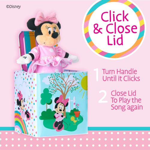  KIDS PREFERRED Disney Baby Minnie Mouse Jack in The Box Musical Toy for Babies , Pink