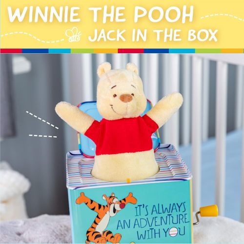  KIDS PREFERRED Disney Baby Winnie The Pooh Jack in The Box Musical Toy for Babies Multi ,6.5