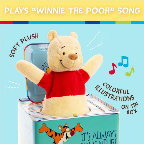  KIDS PREFERRED Disney Baby Winnie The Pooh Jack in The Box Musical Toy for Babies Multi ,6.5