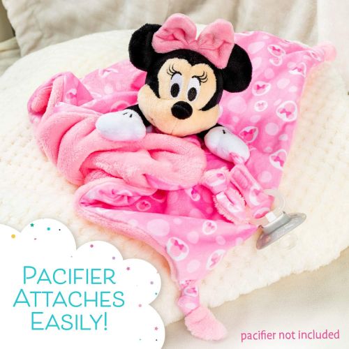  KIDS PREFERRED Disney Baby Minnie Mouse Plush Stuffed Animal Snuggler Blanket Pink