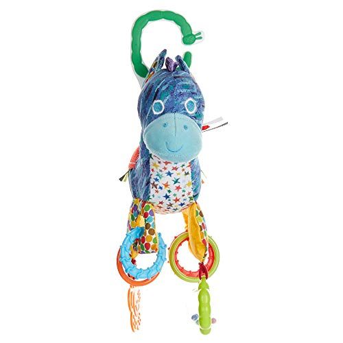  KIDS PREFERRED The World of Eric Carle, The Very Hungry Caterpillar Developmental Horse Rattle Clip for Babies