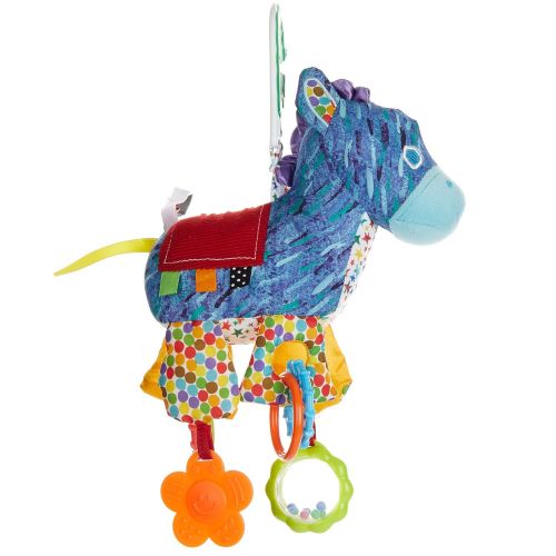  KIDS PREFERRED The World of Eric Carle, The Very Hungry Caterpillar Developmental Horse Rattle Clip for Babies