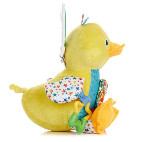  KIDS PREFERRED The World of Eric Carle, The Very Hungry Caterpillar Developmental Duck Rattle Clip for Babies