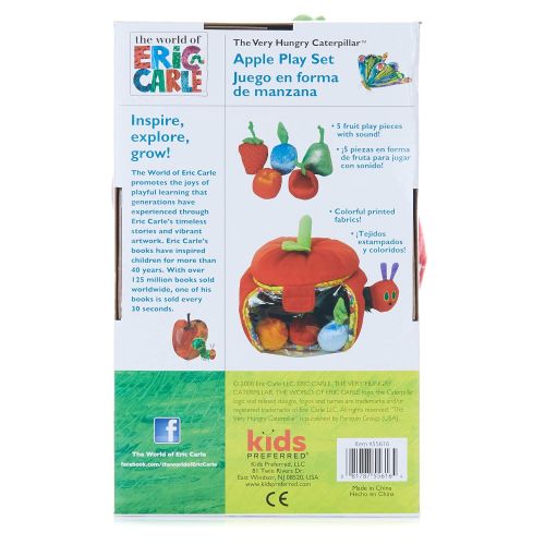  KIDS PREFERRED World of Eric Carle, The Very Hungry Caterpillar Apple Play Set and Shape Sorter Developmental Toy