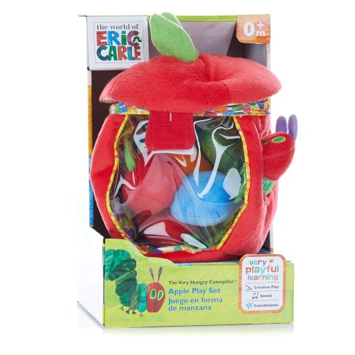  KIDS PREFERRED World of Eric Carle, The Very Hungry Caterpillar Apple Play Set and Shape Sorter Developmental Toy
