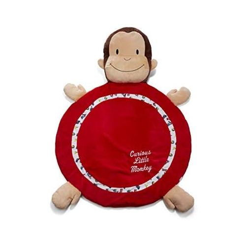  KIDS PREFERRED Curious George Red Baby Playmat with Monkey Design