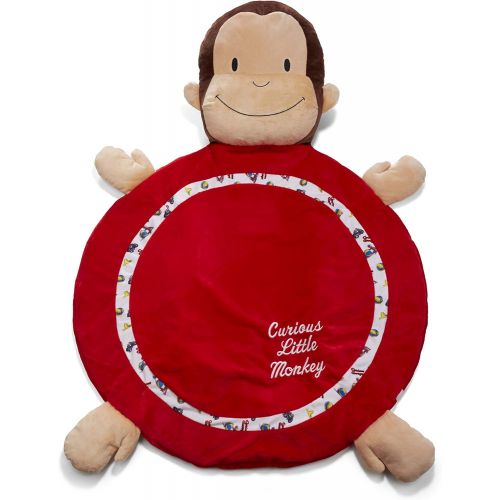  KIDS PREFERRED Curious George Red Baby Playmat with Monkey Design